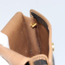 Christian Dior Honeycomb Canvas Shoulder Bag PVC Black Gold Auth ka2128-19