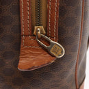 CELINE Macadam Canvas Hand Bag PVC Leather Brown Gold Auth ka213-18