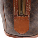CELINE Macadam Canvas Hand Bag PVC Leather Brown Gold Auth ka213-19