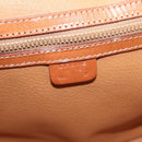 CELINE Macadam Canvas Hand Bag PVC Leather Brown Gold Auth ka213-20