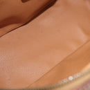 CELINE Macadam Canvas Hand Bag PVC Leather Brown Gold Auth ka213-11