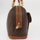 CELINE Macadam Canvas Hand Bag PVC Leather Brown Gold Auth ka213-5