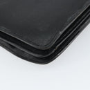 FENDI Hand Bag Leather 2way Black Gold Auth ka2131-17
