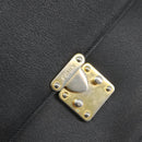 FENDI Hand Bag Leather 2way Black Gold Auth ka2131-19