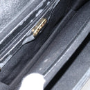 FENDI Hand Bag Leather 2way Black Gold Auth ka2131-11