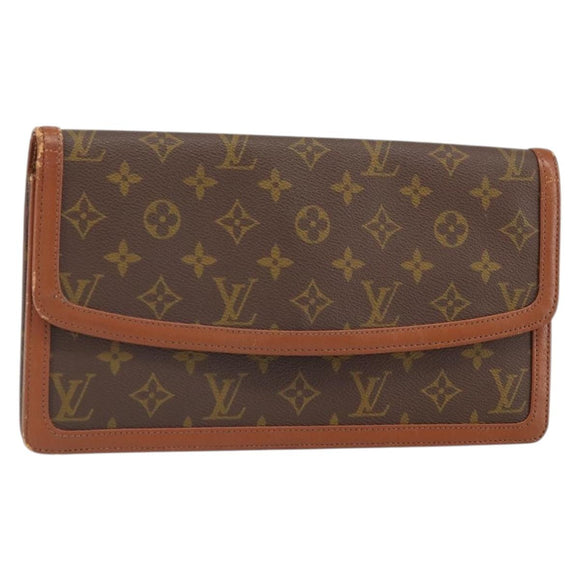 LOUIS VUITTON Monogram Pochette Dam GM Clutch Bag M51810 LV Auth ka2134