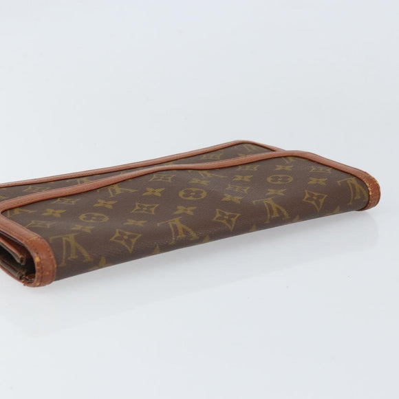 LOUIS VUITTON Monogram Pochette Dam GM Clutch Bag M51810 LV Auth ka2134