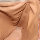 CELINE Macadam Canvas Tote Bag PVC Leather Brown Gold Auth ka2135-17