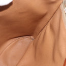 CELINE Macadam Canvas Tote Bag PVC Leather Brown Gold Auth ka2135-18