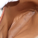 CELINE Macadam Canvas Tote Bag PVC Leather Brown Gold Auth ka2135-21