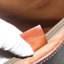 CELINE Macadam Canvas Tote Bag PVC Leather Brown Gold Auth ka2135-21