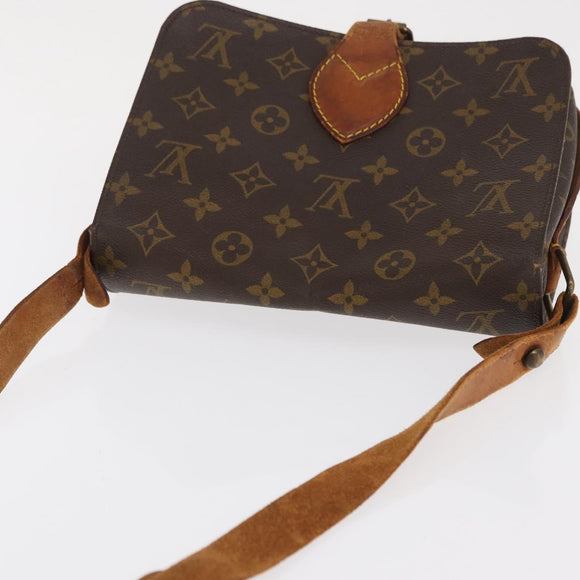 LOUIS VUITTON Monogram Cartouchiere MM Shoulder Bag M51253 LV Auth ka2138