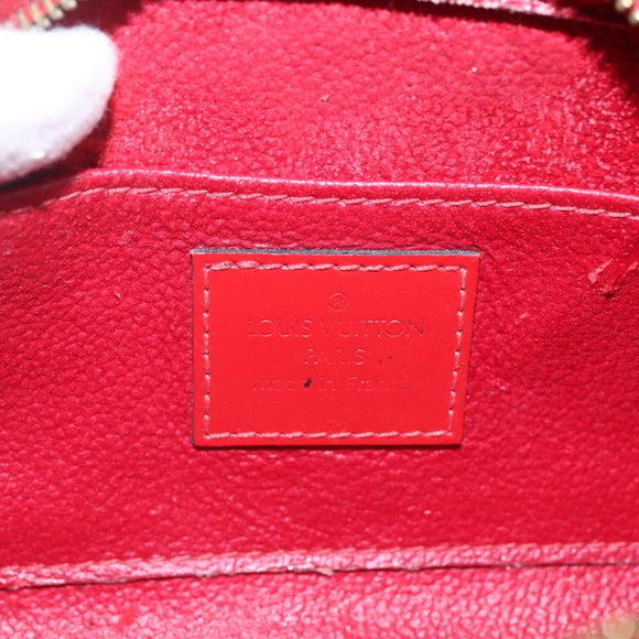 LOUIS VUITTON Epi Dauphine PM Pouch Castilian Red M48447 LV Auth ka2148