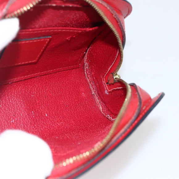 LOUIS VUITTON Epi Dauphine PM Pouch Castilian Red M48447 LV Auth ka2148