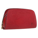 LOUIS VUITTON Epi Dauphine PM Pouch Castilian Red M48447 LV Auth ka2148-1