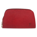 LOUIS VUITTON Epi Dauphine PM Pouch Castilian Red M48447 LV Auth ka2148-13