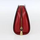 LOUIS VUITTON Epi Dauphine PM Pouch Castilian Red M48447 LV Auth ka2148-3