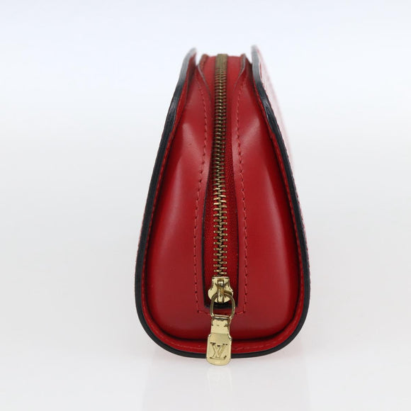 LOUIS VUITTON Epi Dauphine PM Pouch Castilian Red M48447 LV Auth ka2148