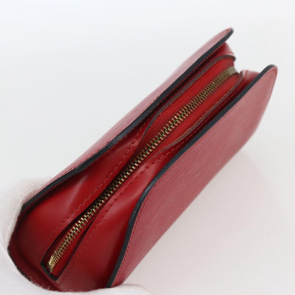 LOUIS VUITTON Epi Dauphine PM Pouch Castilian Red M48447 LV Auth ka2148
