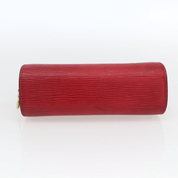 LOUIS VUITTON Epi Dauphine PM Pouch Castilian Red M48447 LV Auth ka2148