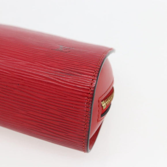 LOUIS VUITTON Epi Dauphine PM Pouch Castilian Red M48447 LV Auth ka2148