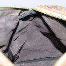 FENDI Zucchino Canvas Hand Bag Beige Gold Auth ka2154-22