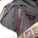 FENDI Zucchino Canvas Hand Bag Beige Gold Auth ka2154-12