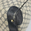 GUCCI GG Supreme Sherry Line Hand Bag PVC Navy Gold Auth ka2155-12