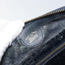 GUCCI GG Supreme Sherry Line Hand Bag PVC Navy Gold Auth ka2155-15