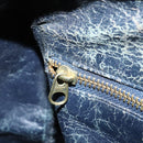 GUCCI GG Supreme Sherry Line Hand Bag PVC Navy Gold Auth ka2155-19