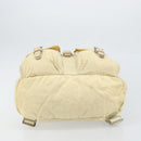 PRADA Backpack Nylon Ivory Silver Auth ka2156-5