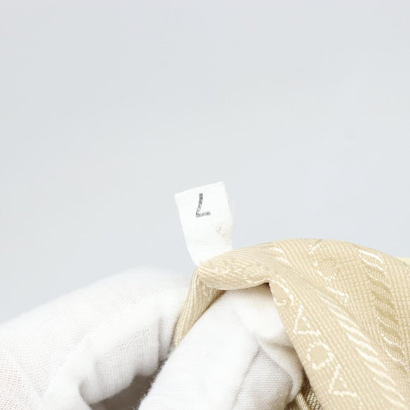 PRADA Backpack Nylon Ivory Silver Auth ka2156