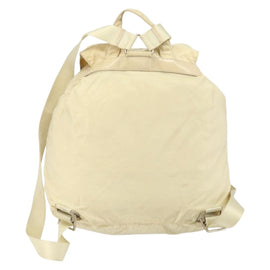 PRADA Backpack Nylon Ivory Silver Auth ka2156 - 0