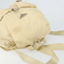 PRADA Backpack Nylon Ivory Silver Auth ka2156-6