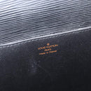 LOUIS VUITTON Epi Porte Documents Bandouliere Briefcase Black M54462 Auth ka2157-20