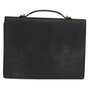 LOUIS VUITTON Epi Porte Documents Bandouliere Briefcase Black M54462 Auth ka2157-2
