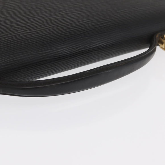 LOUIS VUITTON Epi Porte Documents Bandouliere Briefcase Black M54462 Auth ka2157