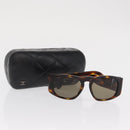 CHANEL Sunglasses plastic Brown CC Auth ka2158-11