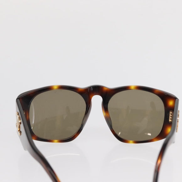 CHANEL Sunglasses plastic Brown CC Auth ka2158