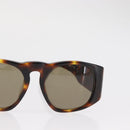CHANEL Sunglasses plastic Brown CC Auth ka2158-5