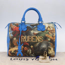 LOUIS VUITTON Masters Collection RUBENS Speedy 30 Bag Blue M43305 Auth ka215SM-12