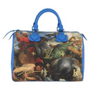 LOUIS VUITTON Masters Collection RUBENS Speedy 30 Bag Blue M43305 Auth ka215SM-2