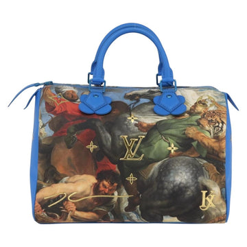 LOUIS VUITTON Masters Collection RUBENS Speedy 30 Bag Blue M43305 Auth ka215SM - 0