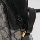 GUCCI GG Supreme Sherry Line Shoulder Bag PVC Navy Gold 68 02 005 Auth ka216-18