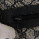 GUCCI GG Supreme Sherry Line Shoulder Bag PVC Navy Gold 68 02 005 Auth ka216-20