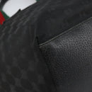 GUCCI GG Canvas Web Sherry Line Hand Bag Black 131230 Auth ka2166-14