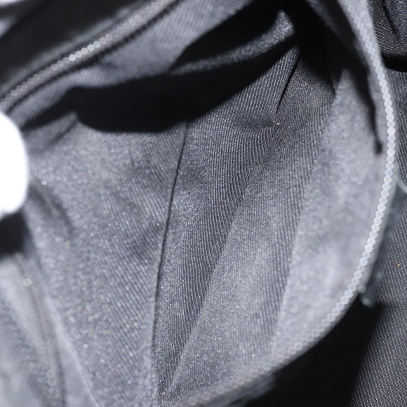 GUCCI GG Canvas Web Sherry Line Hand Bag Black 131230 Auth ka2166