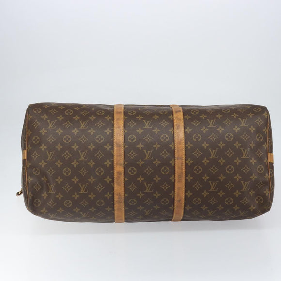 LOUIS VUITTON Monogram Keepall Bandouliere 60 Boston Bag M41412 LV Auth ka2170