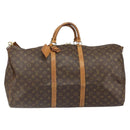 LOUIS VUITTON Monogram Keepall Bandouliere 60 Boston Bag M41412 LV Auth ka2170-13