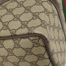 GUCCI GG Supreme Web Sherry Line Hand Bag PVC Beige Gold 24 012 3842 Auth ka2171-11
